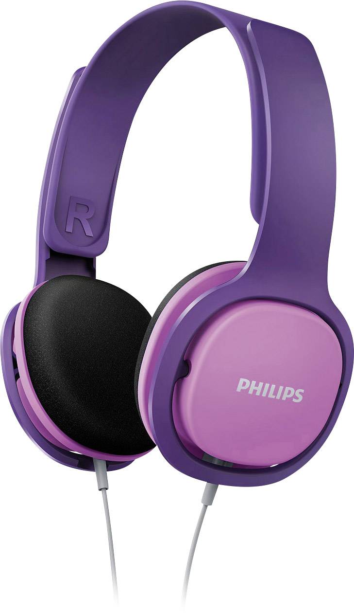 Philips SHK2000PK On Ear Kopfhörer kabelgebunden Pink, Lila