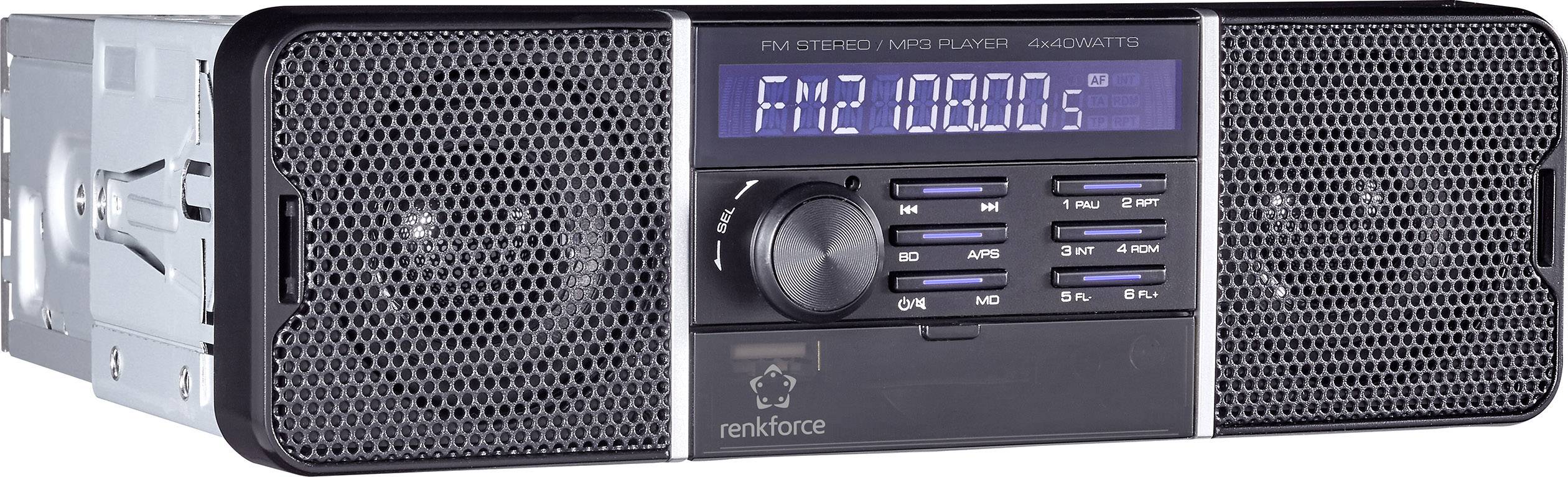 Renkforce RUSD-SP 12V/24 Autoradio inkl. Fernbedienung, Retro Design