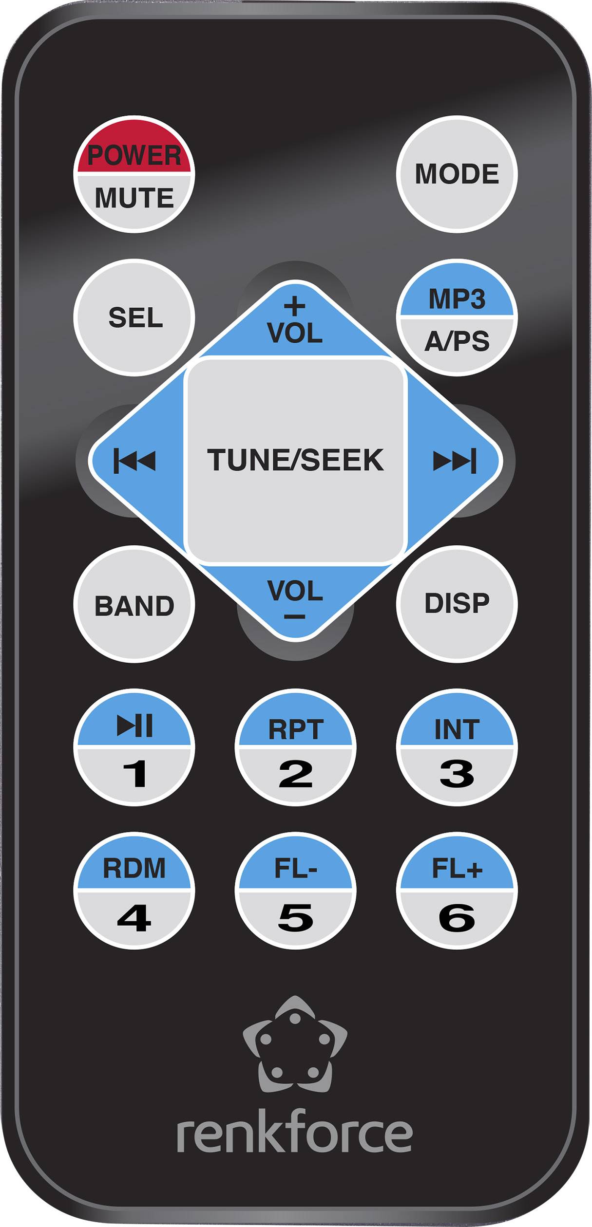 Renkforce RUSD-SP 12V/24 Autoradio inkl. Fernbedienung, Retro Design