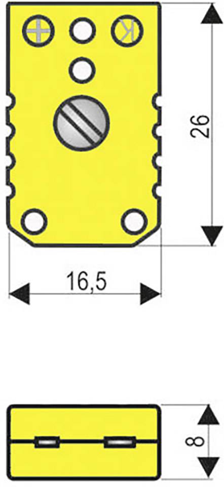 B + B Thermo-Technik 0220 0002 Miniaturkupplung Typ K, gelb Gelb Inhalt