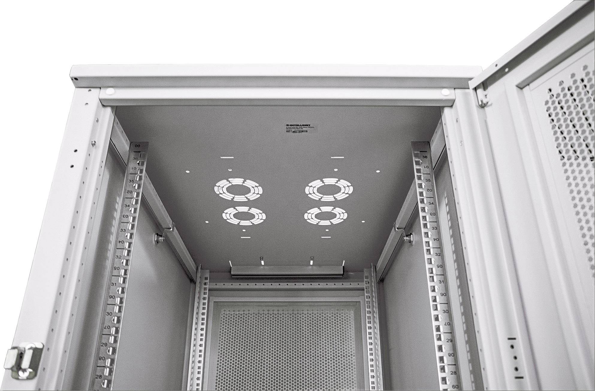 Intellinet 713221 19 Zoll Serverschrank (B x H x T) 600 x 2057 x 1000mm 42 HE Lichtgrau (RAL 7035)