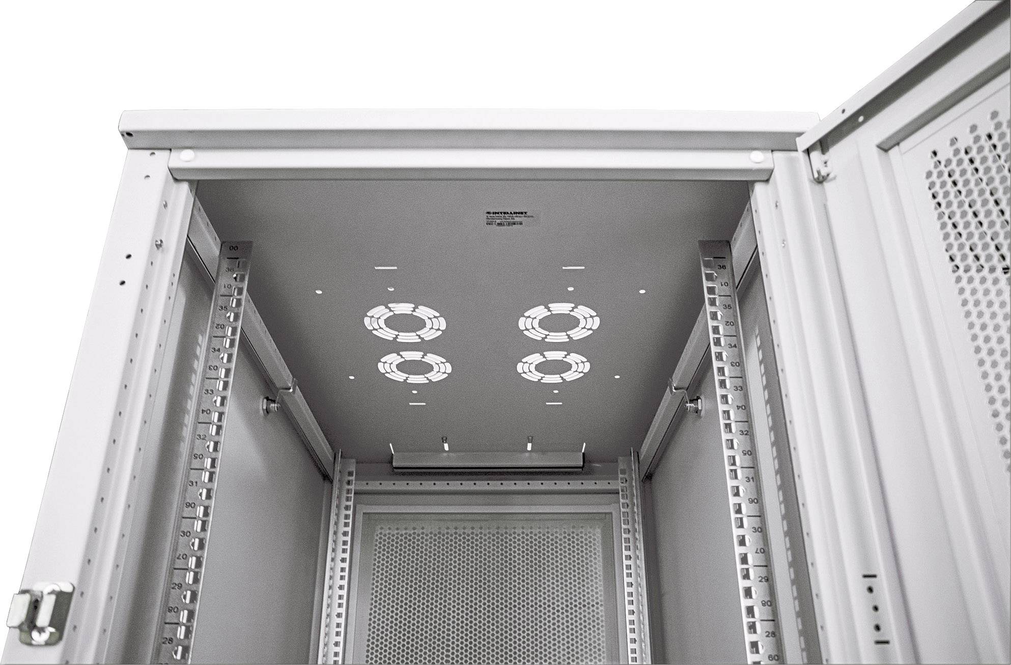 Intellinet 713313 19 Zoll Serverschrank (B x H x T) 600 x 2057 x 1000mm 42 HE Lichtgrau (RAL 7035)
