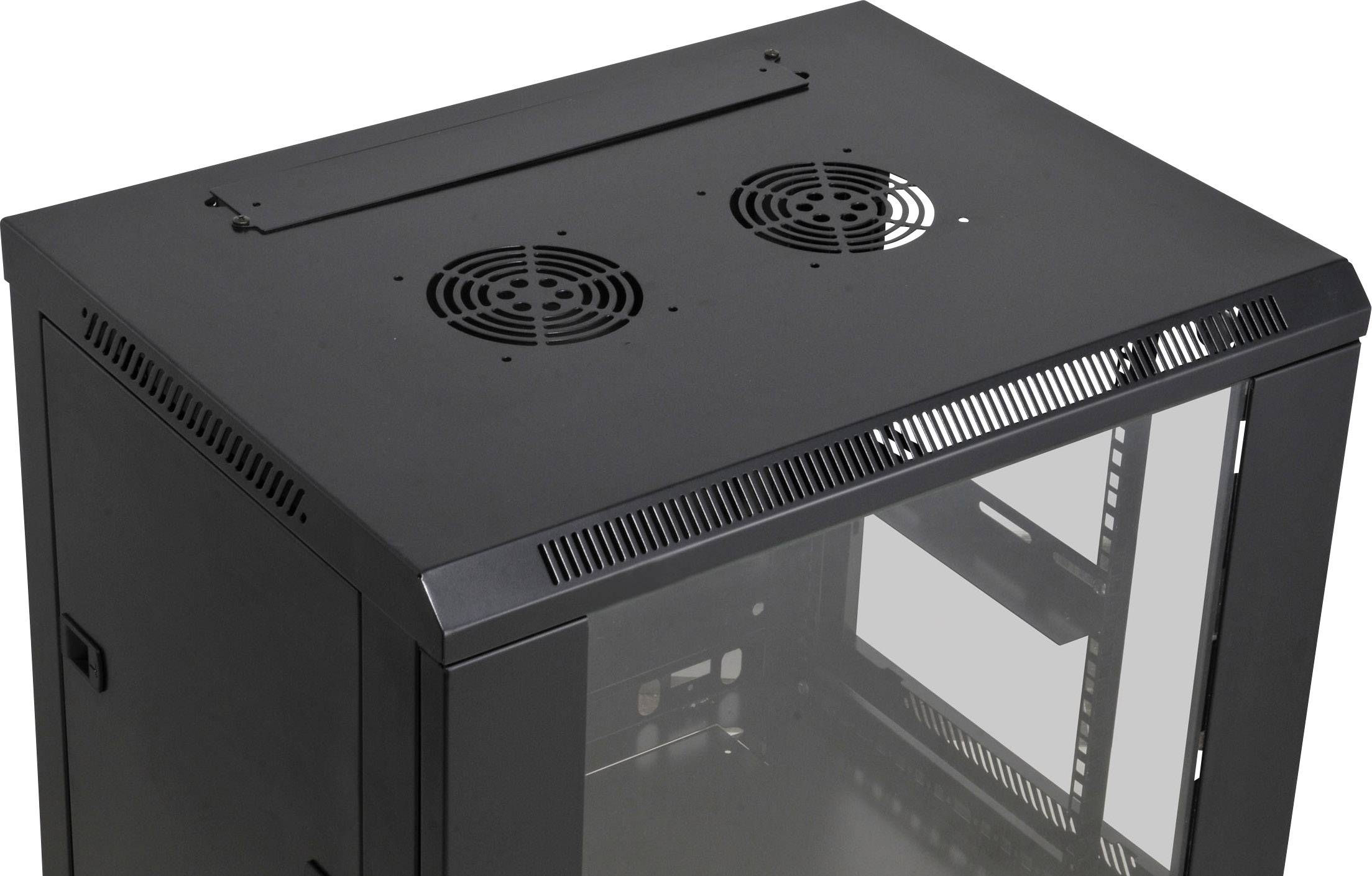 Intellinet 711753 19 Zoll Netzwerkschrank (B x H x T) 600 x 370 x 600 mm 6 HE Schwarz (RAL 9005)