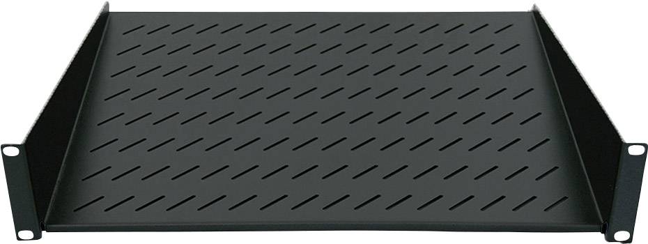 Intellinet 712507 19 Zoll Netzwerkschrank-Geräteboden 2 HE Festeinbau Geeignet für Schranktiefe: ab 450mm Schwarz