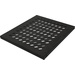 Intellinet 712521 19 Zoll Netzwerkschrank-Geräteboden 1 HE Festeinbau Geeignet für Schranktiefe: ab 600mm Schwarz