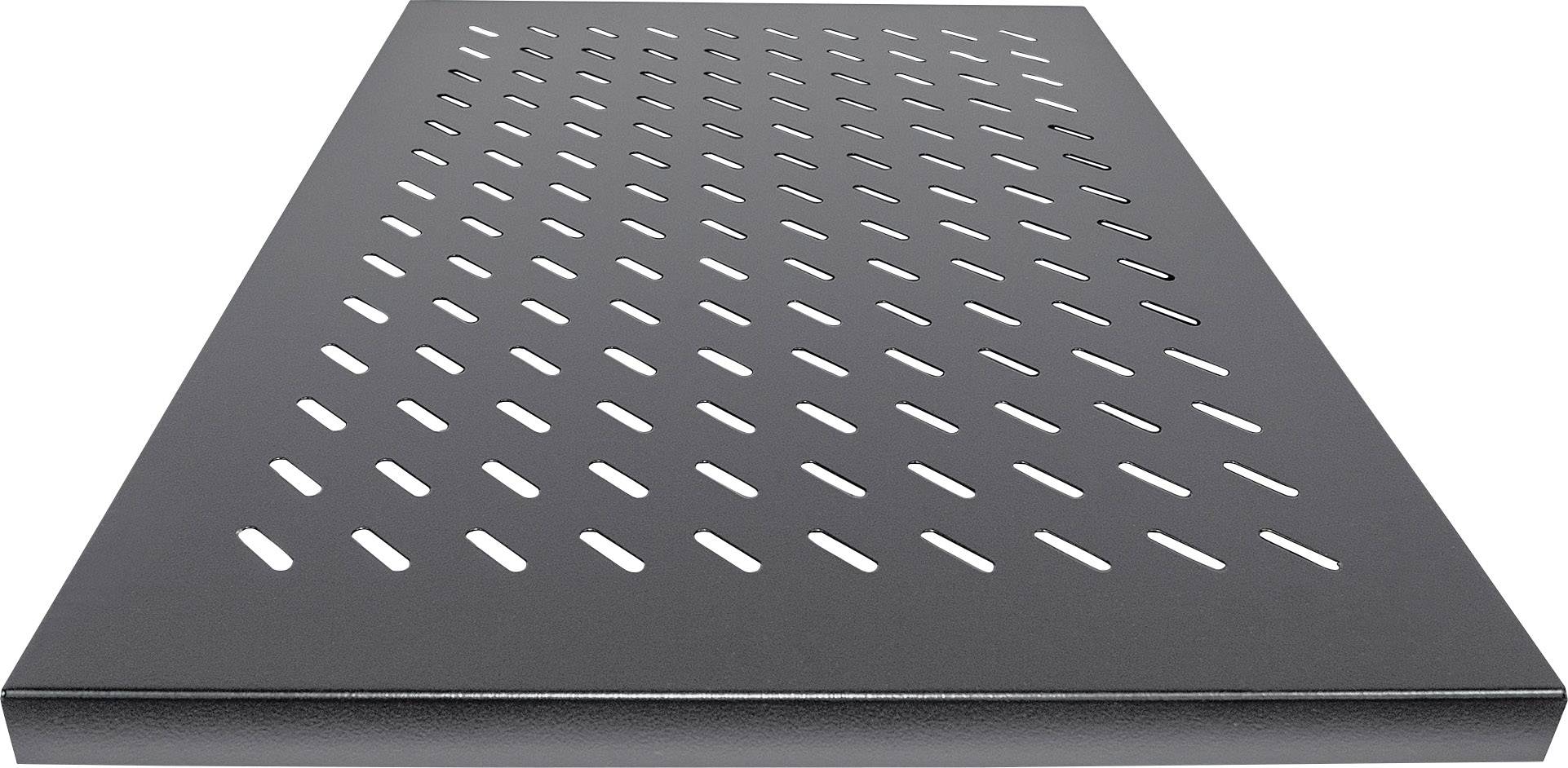 Intellinet 712545 19 Zoll Netzwerkschrank-Geräteboden 1 HE Festeinbau Geeignet für Schranktiefe: ab 1000mm Schwarz