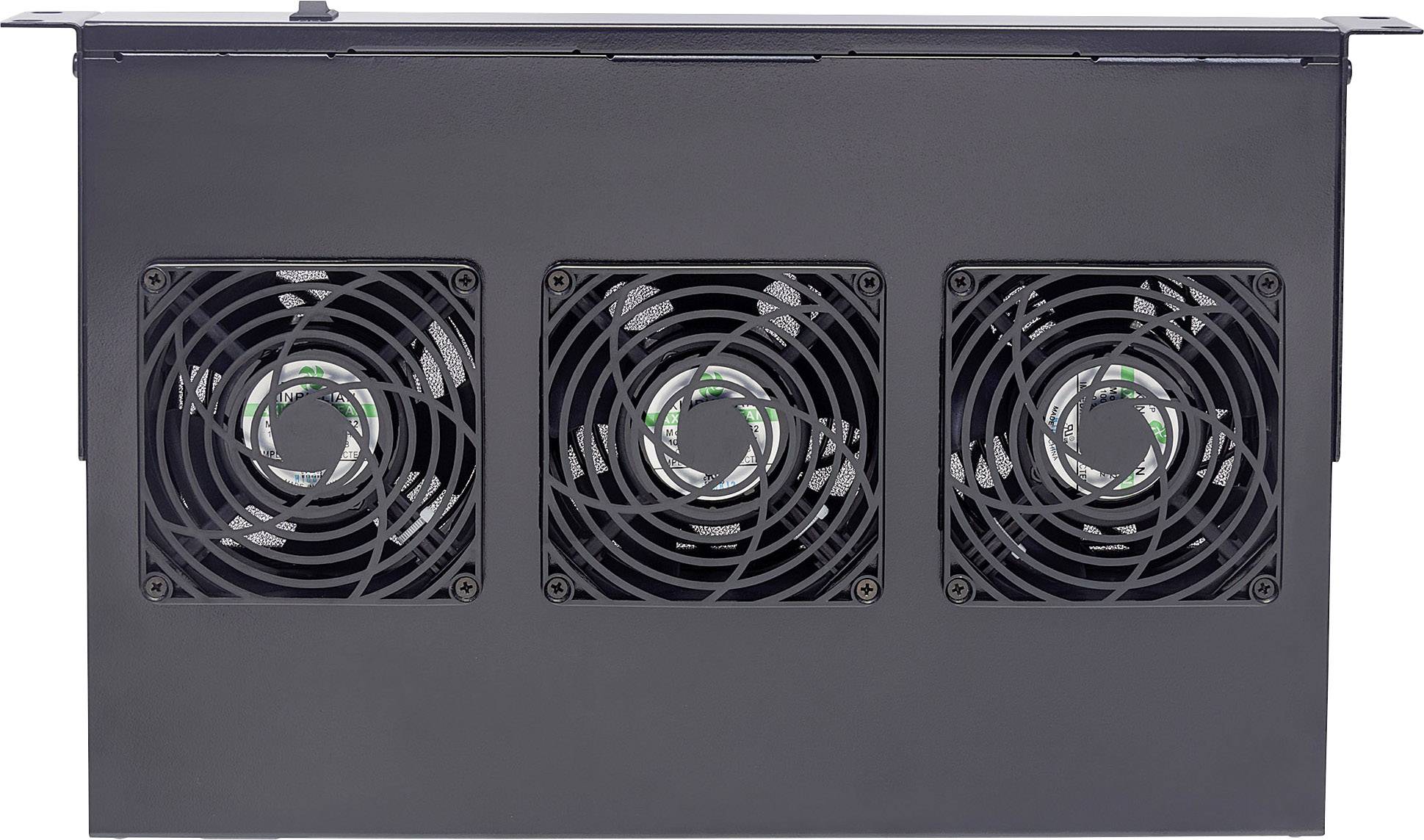 Intellinet 712668 19 Zoll 3 x Netzwerkschrank-Lüfter 1 HE Schwarz