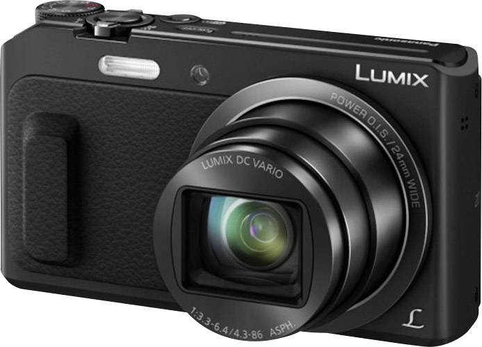 Panasonic DMC-TZ58EG-K Digitalkamera 16 Megapixel Opt. Zoom: 20 x Schwarz Full HD Video, WiFi, Dreh-/schwenkbares Display
