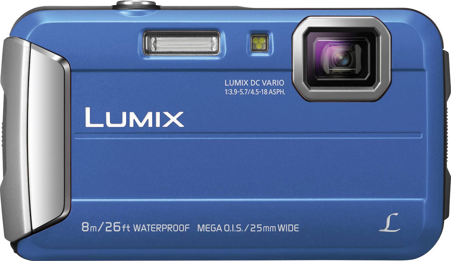 Panasonic DMC-FT30EG-A Digitalkamera 16.1 Megapixel Opt. Zoom: 4 x Blau  Unterwasserkamera, Frostbeständig, Spritzwassergeschützt, Stoßfest