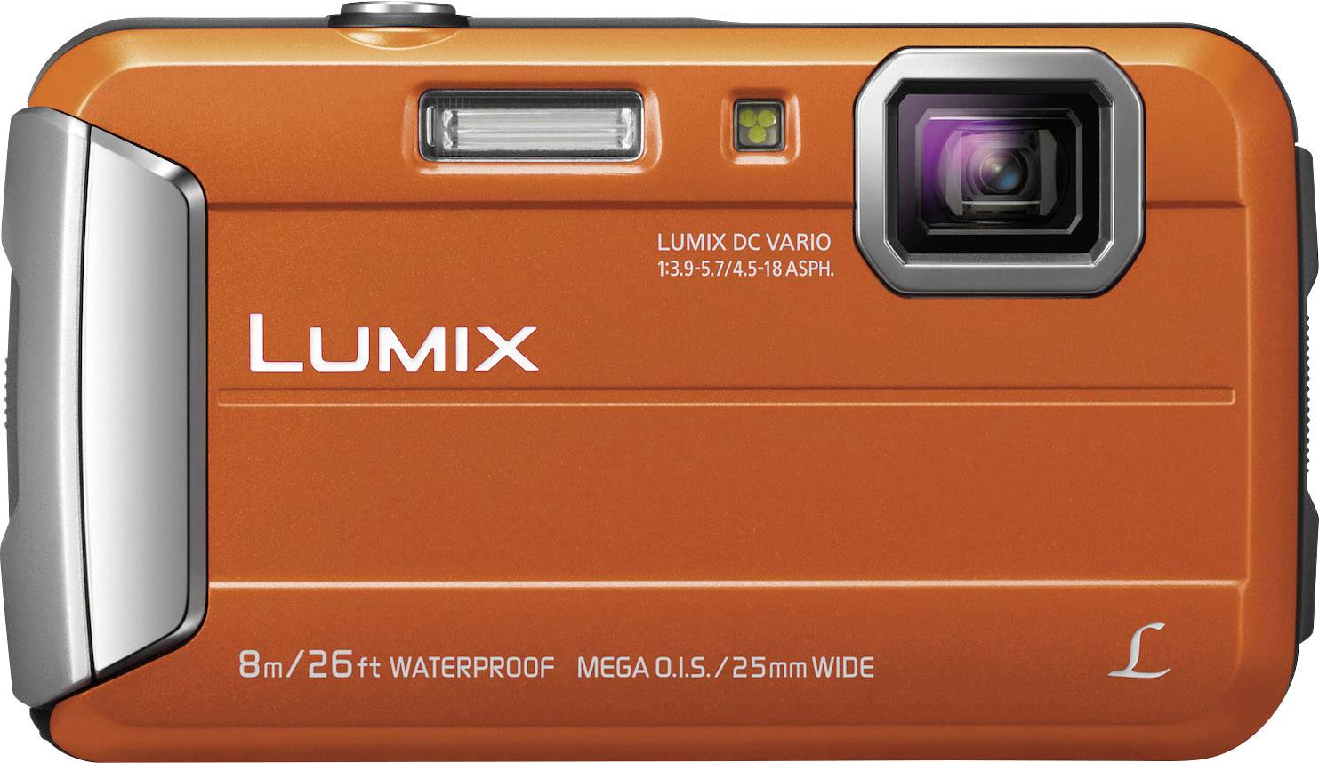 Panasonic DMC-FT30EG-D Digitalkamera 16.1 Megapixel Opt. Zoom: 4 x Orange  Unterwasserkamera, Frostbeständig, Spritzwassergeschützt, Stoßfest