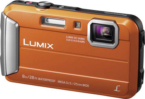 Panasonic DMC-FT30EG-D Digitalkamera 16.1 Megapixel Opt. Zoom: 4 x Orange Unterwasserkamera, Frostbe