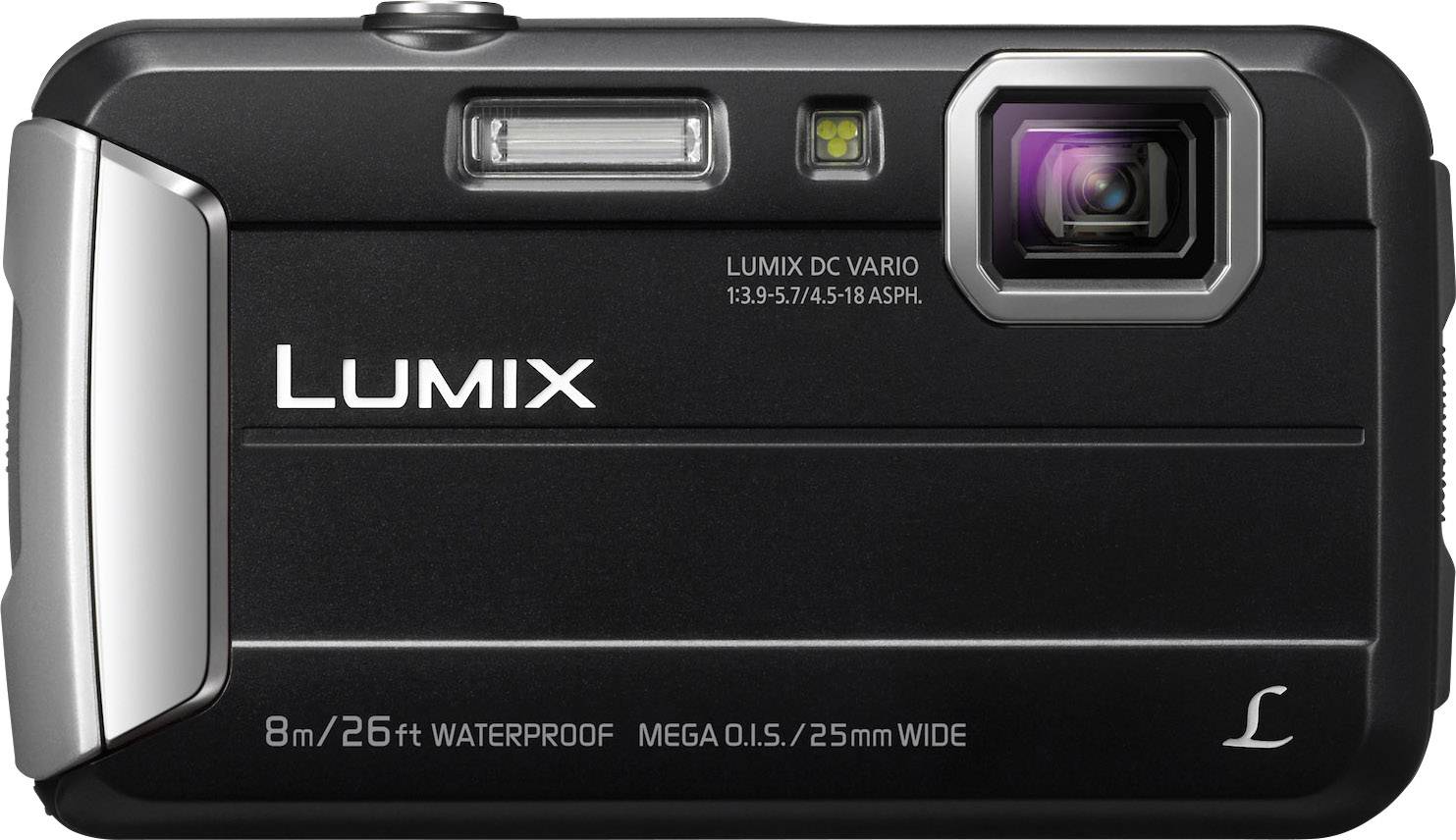 Panasonic DMC-FT30EG-K Digitalkamera 16.1 Megapixel Opt. Zoom: 4 x Schwarz Unterwasserkamera, Frostbeständig