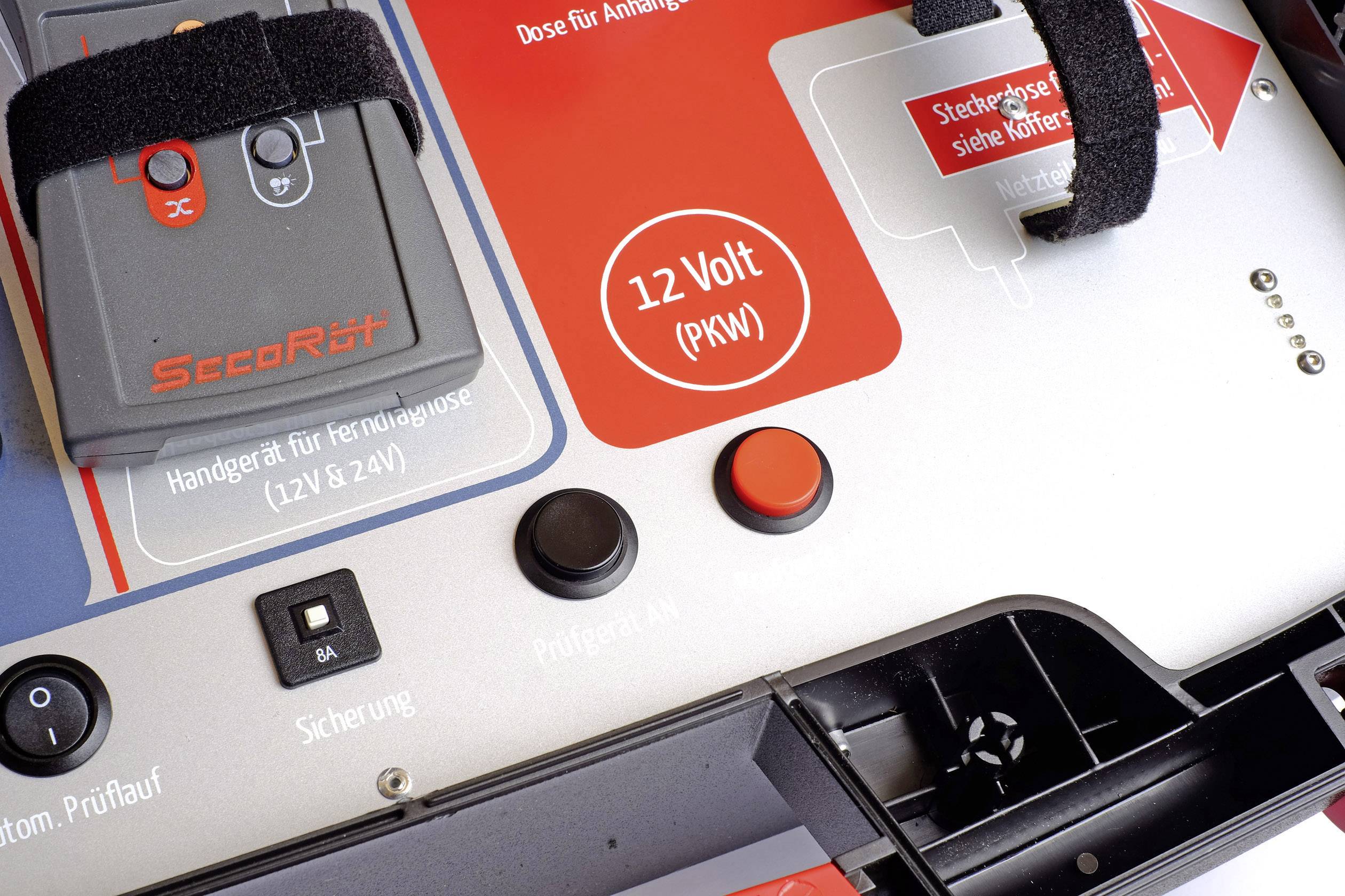 SecoRüt 40410 Wireless ControlCase Funk Anhängerprüfkoffer 12 V, 24V Pole:7/13/15