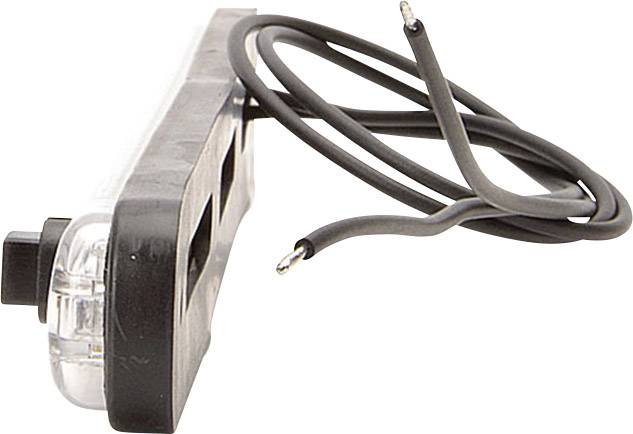 WAS LED Innenraumleuchte 728 SWITCH LW10 LED 12 V (B x H x T) 238 x 25 x 10.4 mm Schalter