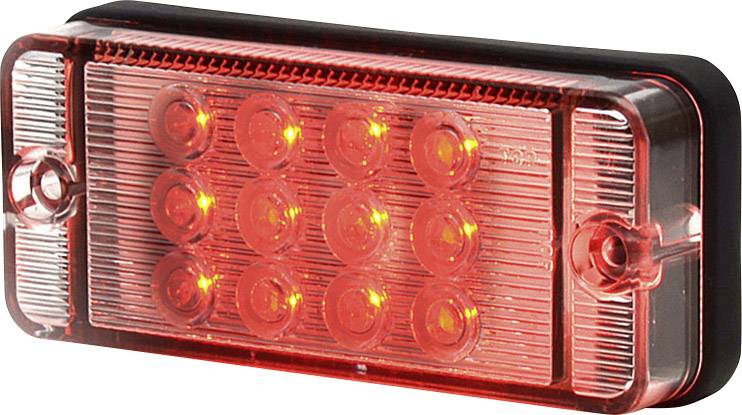 SecoRüt Nebelschlussleuchte Offene Kabelenden Nebelschlussleuchte hinten 12 V, 24V Rot Klarglas