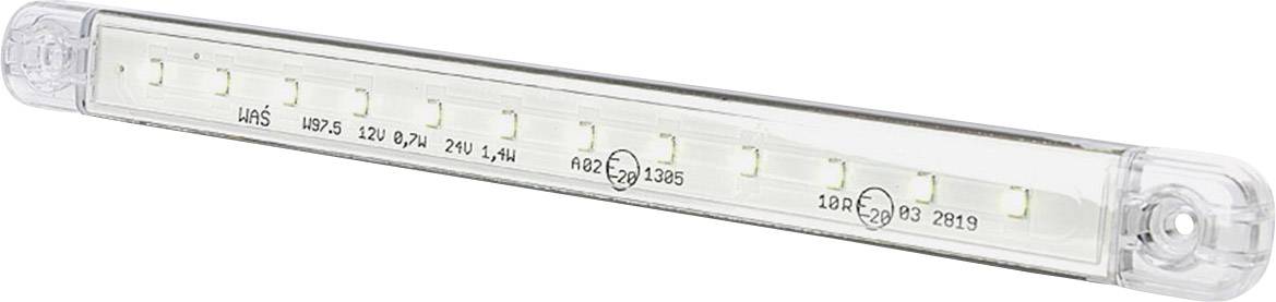 SecoRüt Umriss-Markierungsleuchte Offene Kabelenden Markierungsleuchte vorne 12 V, 24 V Weiß Klargl