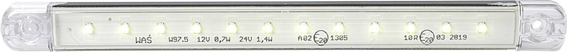 SecoRüt Umriss-Markierungsleuchte Offene Kabelenden Markierungsleuchte vorne 12 V, 24 V Weiß Klargl