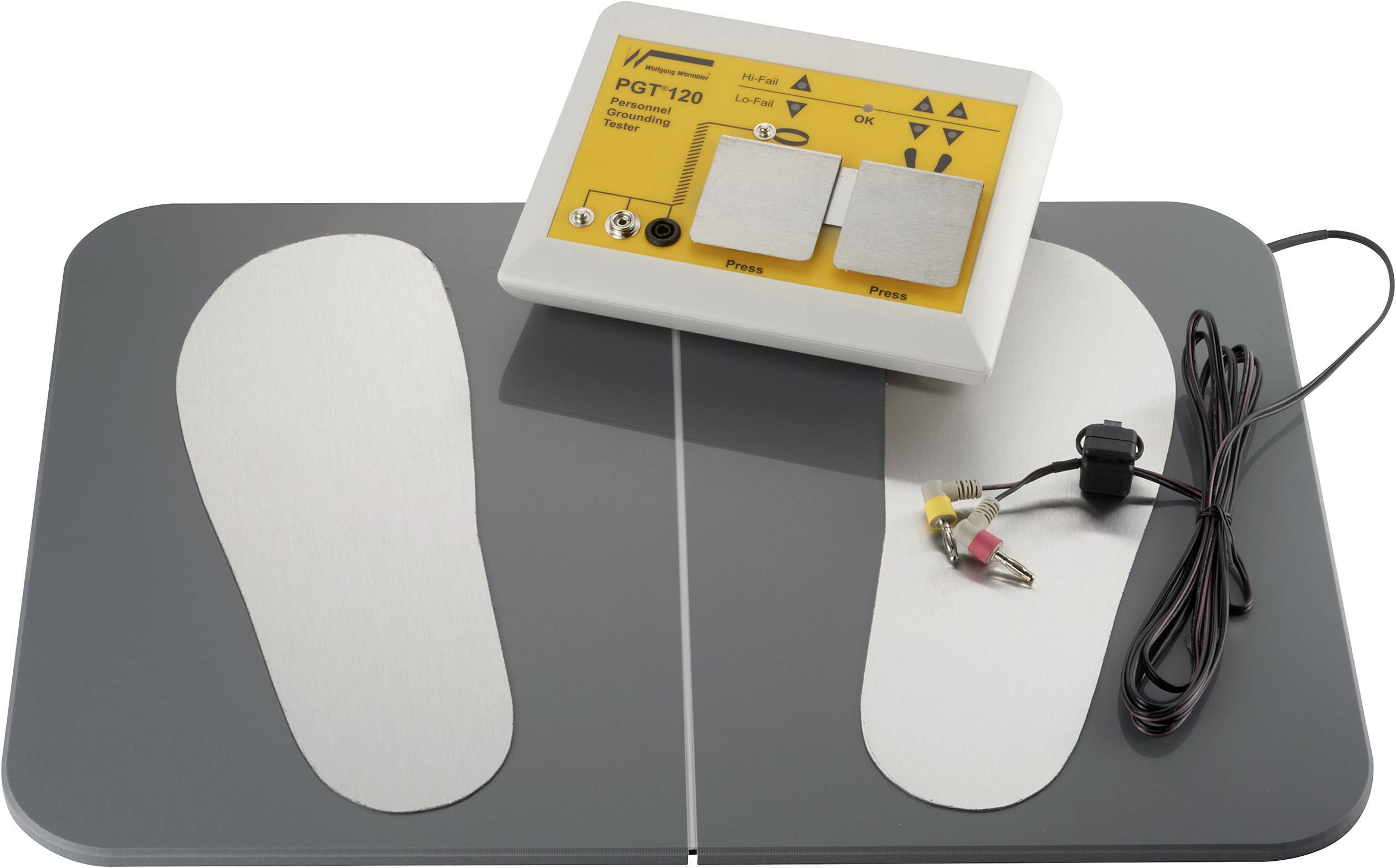 Wolfgang Warmbier PGT®120 ESD-Testgeräte-Set Personenerdung inkl. Fußplatte, inkl. Werkskalibrierschein