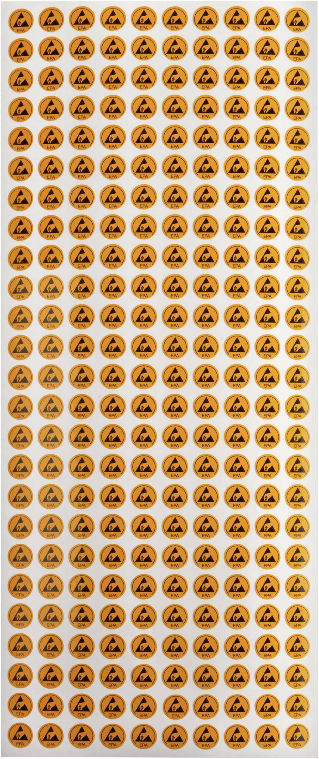 Wolfgang Warmbier ESD-Logo 250 St. Gelb, Schwarz (Ø) 10mm 2850.10selbstklebend