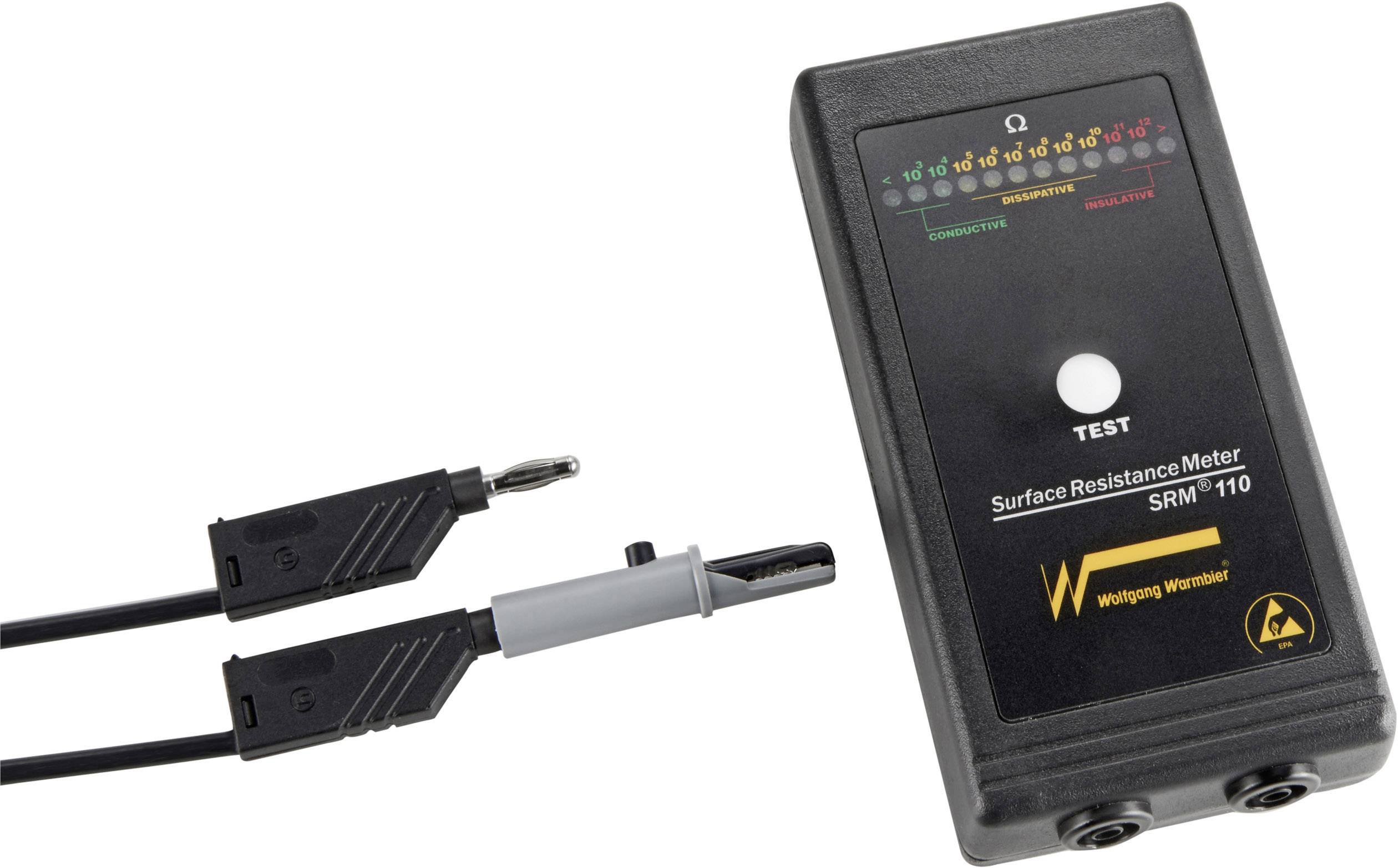 Wolfgang Warmbier SRM®110 ESD-Testgeräte-Set Oberflächenwiderstand, Ableitwiderstand inkl. Aufbewa