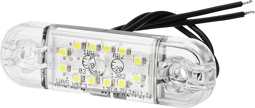 SecoRüt Umriss-Markierungsleuchte Offene Kabelenden Markierungsleuchte vorne 12 V, 24V Weiß Klarglas