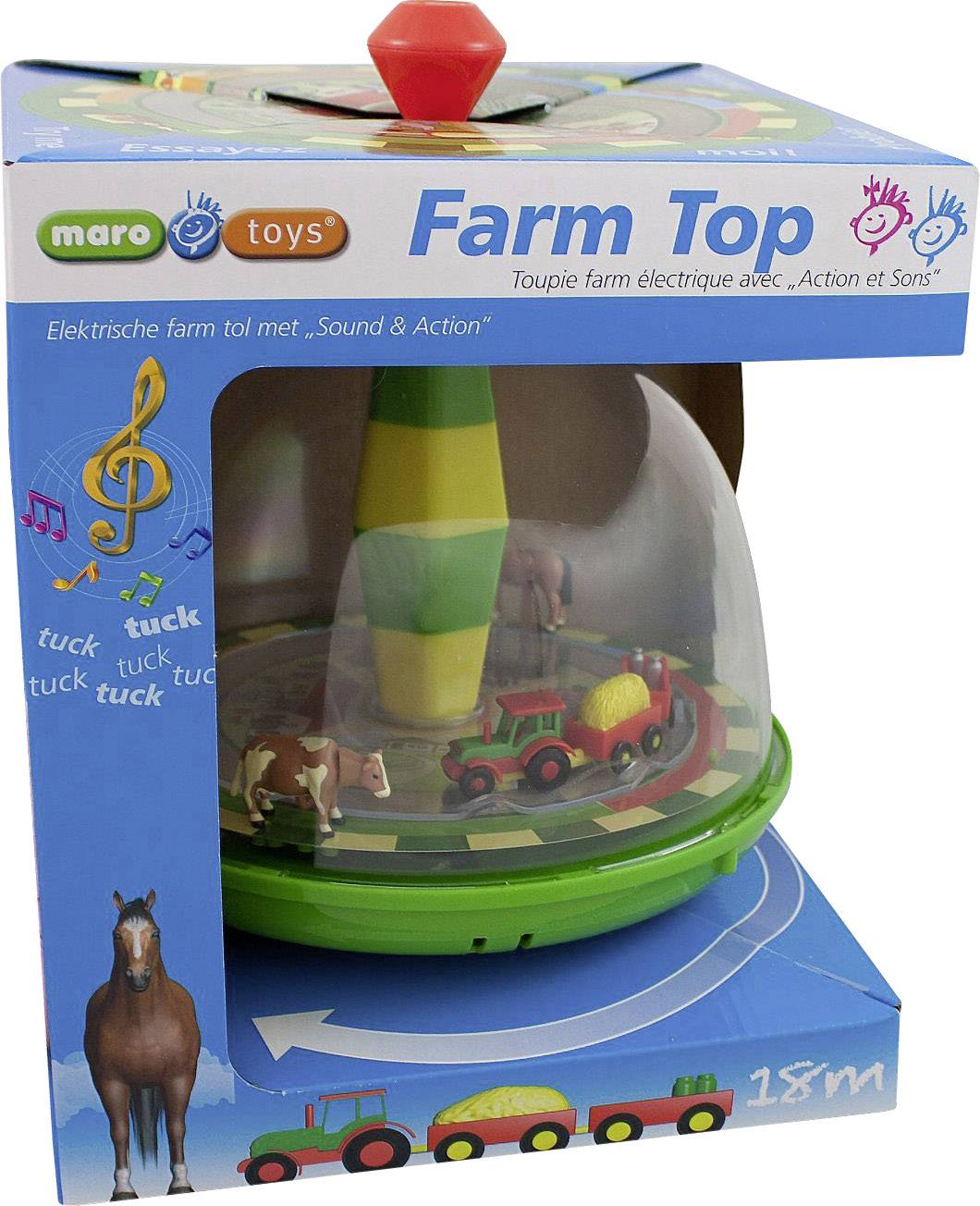 Bauernhofkreisel mit Aktion & Geräusch