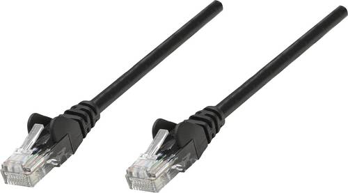 Intellinet RJ45 Netzwerk Anschlusskabel CAT 6 U/UTP 1.00m Schwarz