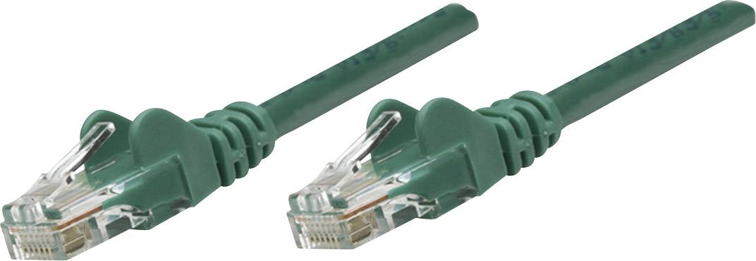 Zwei grüne Ethernet-Kabel mit RJ-45-Steckern, die üblicherweise für Netzwerkverbindungen genutzt werden.