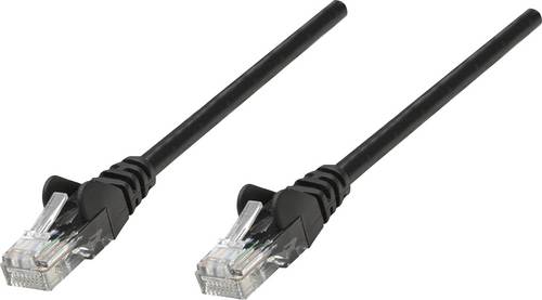 Intellinet RJ45 Netzwerk Anschlusskabel CAT 6 U/UTP 15.00m Schwarz