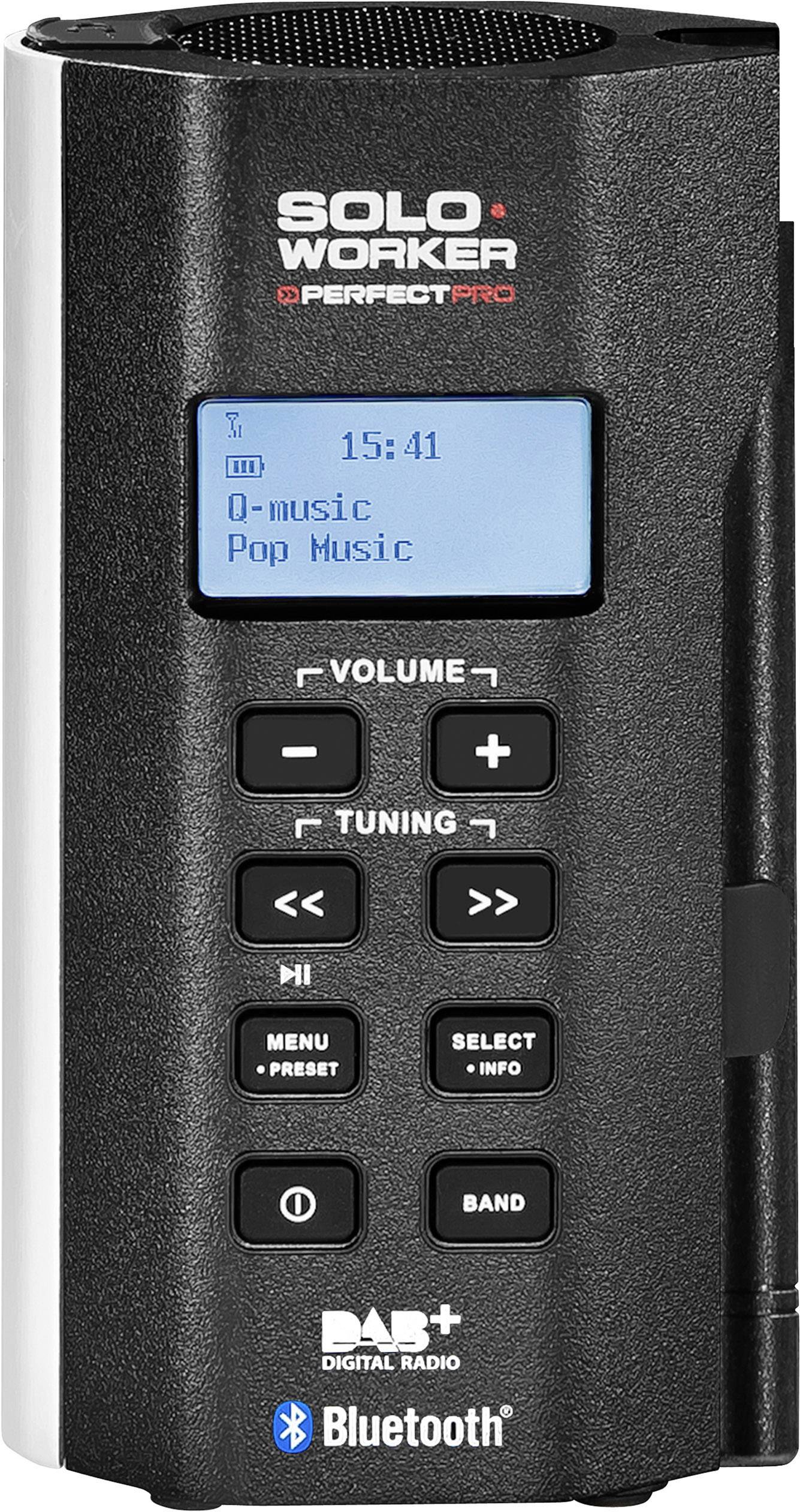 PerfectPro DAB+ Baustellenradio Soloworker DAB+ BT AUX, Bluetooth®, DAB+, UKW