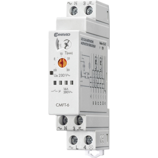 CMFT-6 Treppenhaus-Lichtautomat Multifunktional 1 St. Zeitbereich: 0.5 - 20 min 1 Schließer