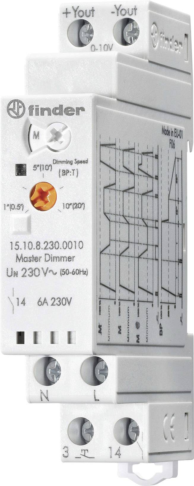 Finder Dimmer für Hutschiene 15.10.8.230.0010 Betriebsspannung:230 V/AC