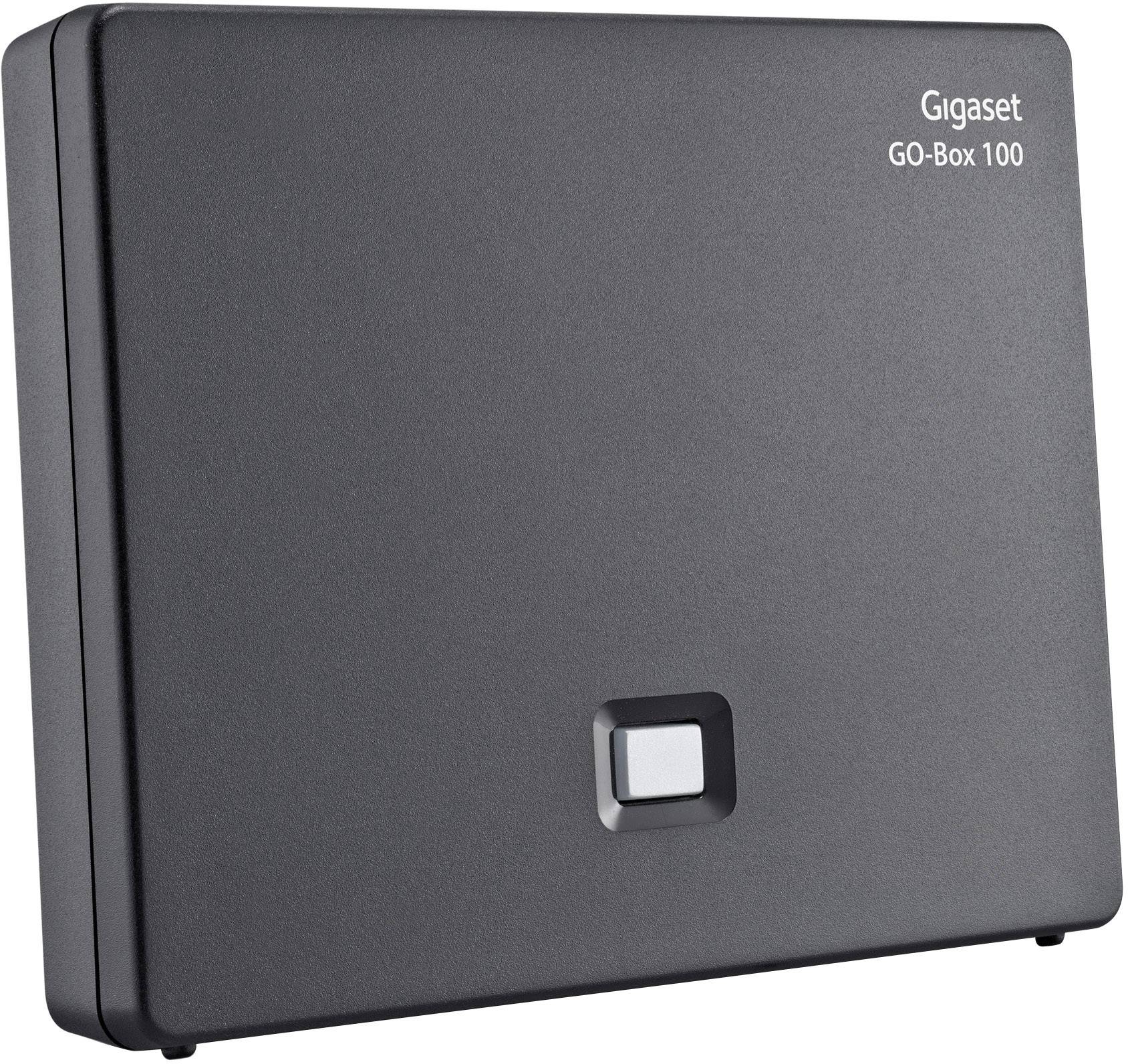 Gigaset S850A GO Schnurloses Telefon VoIP Anrufbeantworter Farb-TFT/LCD Platin, Schwarz