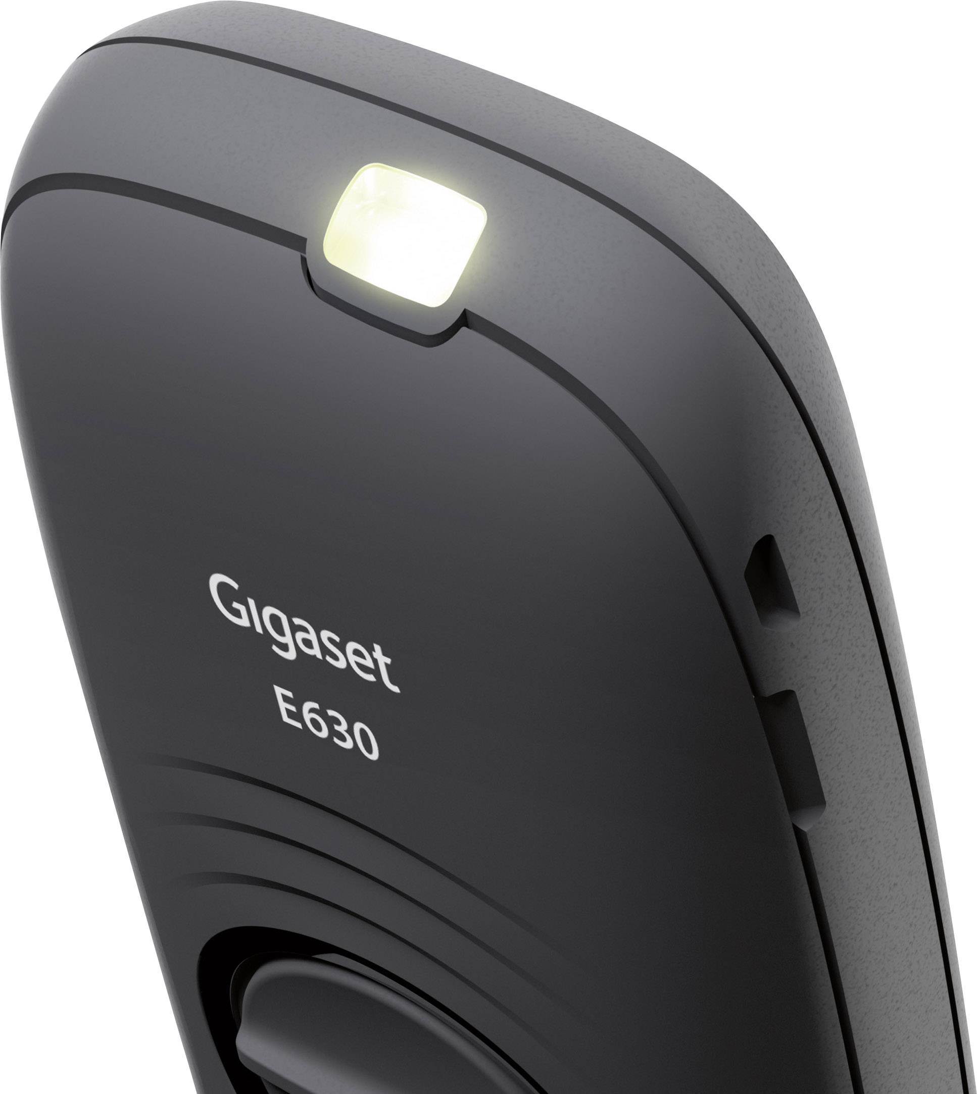 Gigaset E630A GO Schnurloses Telefon VoIP stoßfest, wasserdicht, Freisprechen Farb-TFT/LCD Schwarz