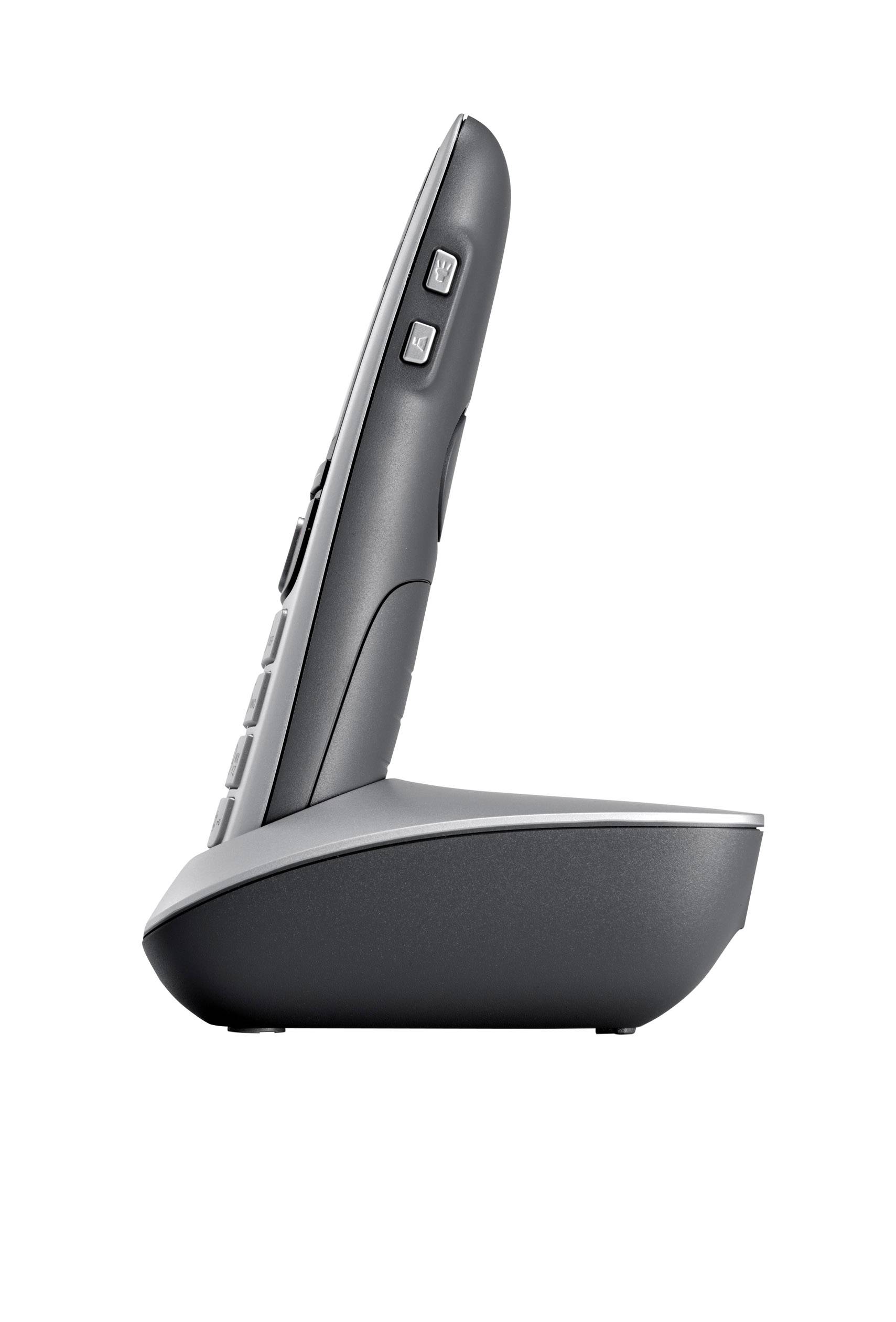 Gigaset E550 DECT, DECT/GAP Schnurloses Telefon analog  Babyphone, Optische Anrufsignalisierung Platin