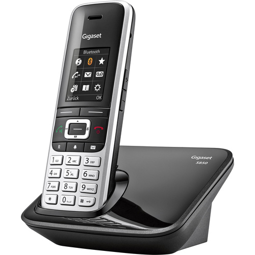 Téléphone sans fil Gigaset S850 platine, noir