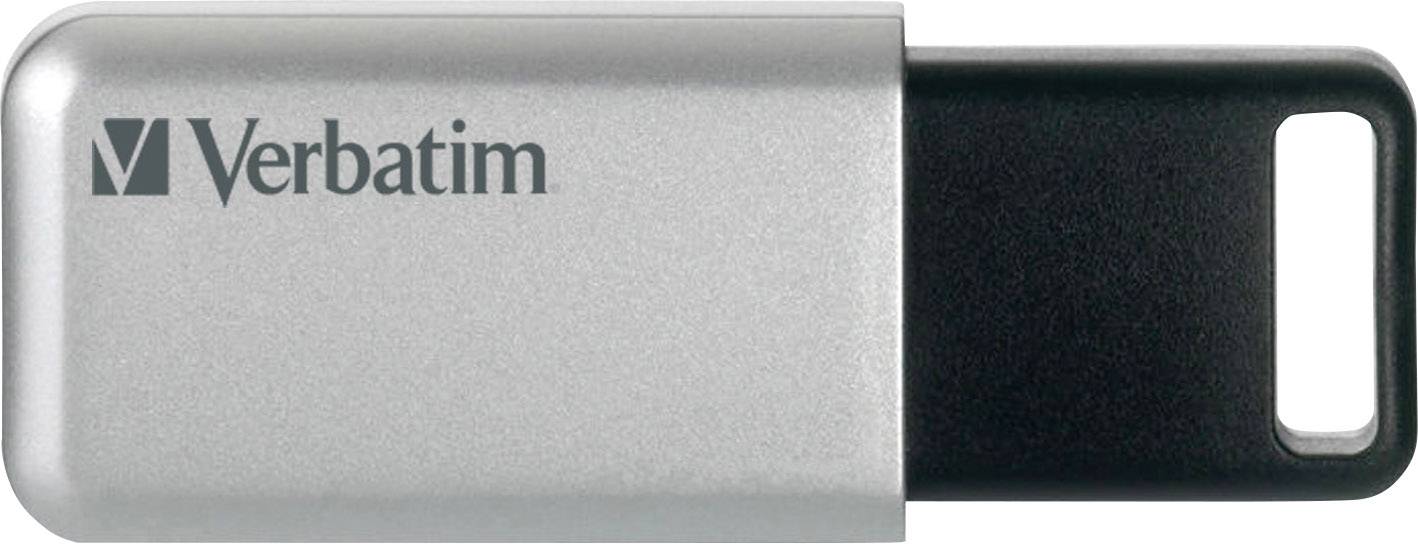 Verbatim Secure Pro USB-Stick 32GB Silber-Schwarz 98665 USB-A (USB 3.2 Gen 1)