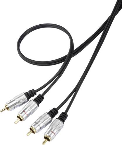 SpeaKa Professional SP-7870144 Cinch Audio Anschlusskabel [2x Cinch-Stecker - 2x Cinch-Stecker] 1.0