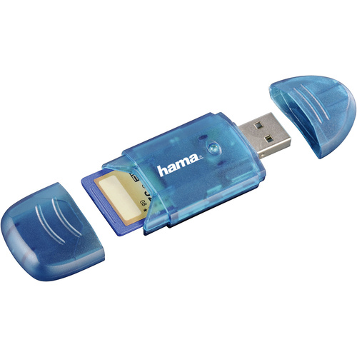 Hama 114730 Externer Speicherkartenleser USB 2.0 Blau