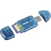 Hama 114730 Externer Speicherkartenleser USB 2.0 Blau Hama 114730 Externer Speicherkartenleser USB 2.0 Blau