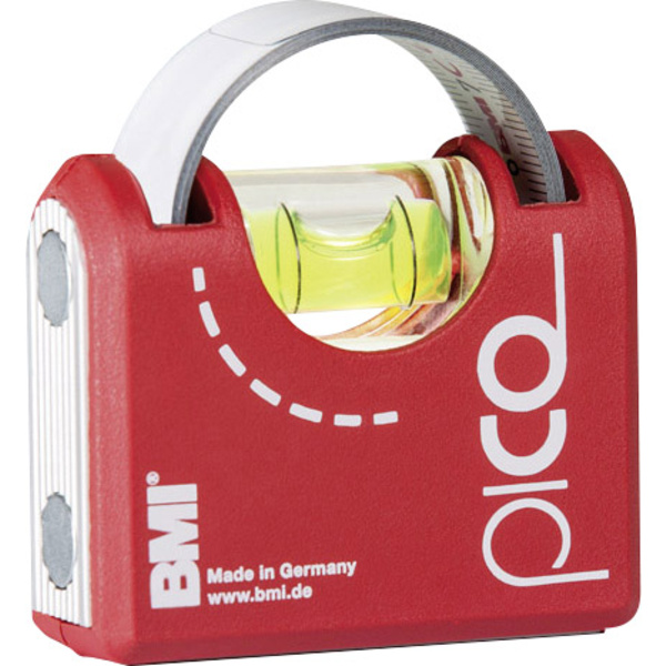 BMI PICO 42610041030 M Mini-Wasserwaage inkl. Maßband mit Magnet 1 m 1 m 1 mm/m