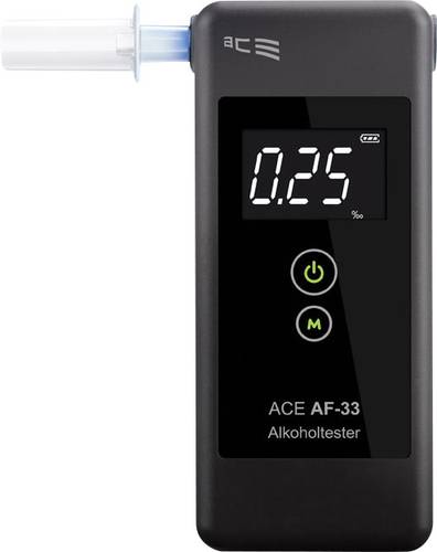 ACE AF-33 Alkoholtester Dunkelgrau 0.00 bis 5.00 ‰ inkl. Display
