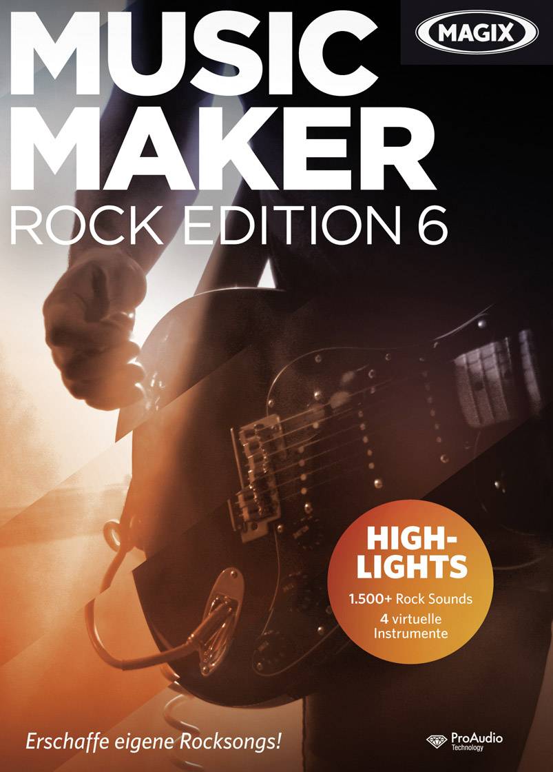 Magix Music Maker Rock Edition 6 Vollversion, 1 Lizenz Windows Musik-Software