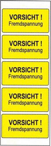 Warnschild Folie selbstklebend 5St.