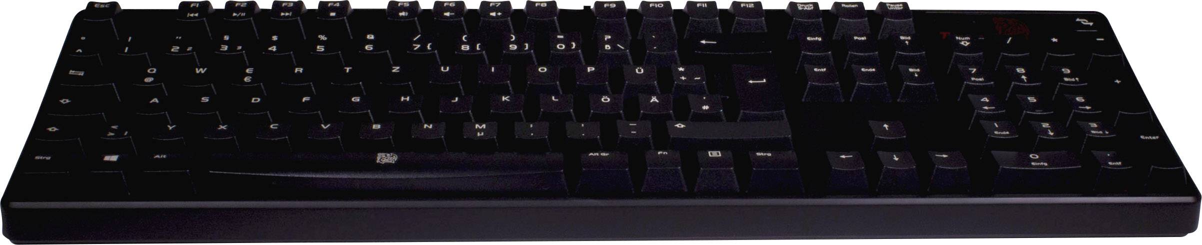 TT eSports Poseidon Z USB Gaming-Tastatur Switch: Blue  Schwarz, Blau