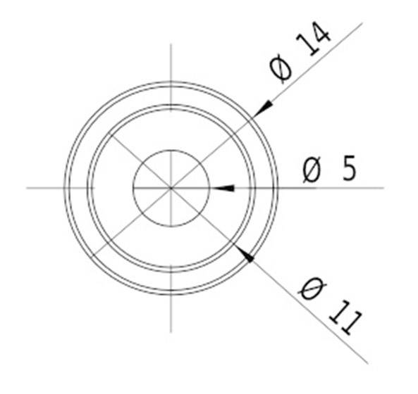 Picotronic Lasermodul Punkt Rot 16mW DD650-16-3(14x45)