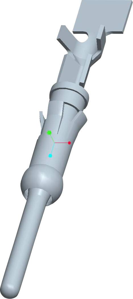 TE Connectivity 66400-3 Rundstecker Einzelkontakt Stiftkontakt Gesamtpolzahl: 1 Serie (Rundsteckver