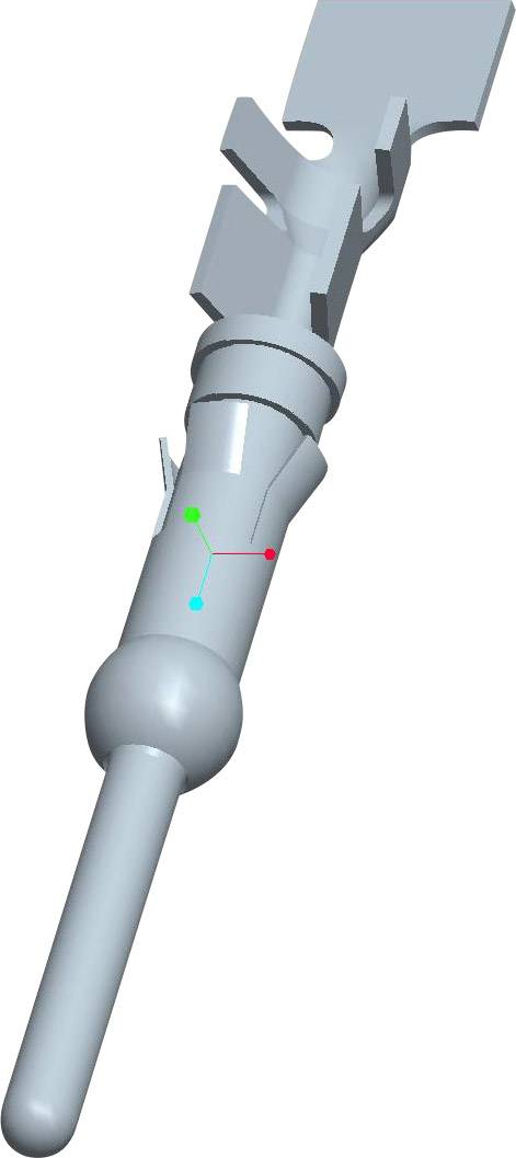 TE Connectivity 66099-4 Rundstecker Einzelkontakt Stiftkontakt Gesamtpolzahl: 1 Serie (Rundsteckver