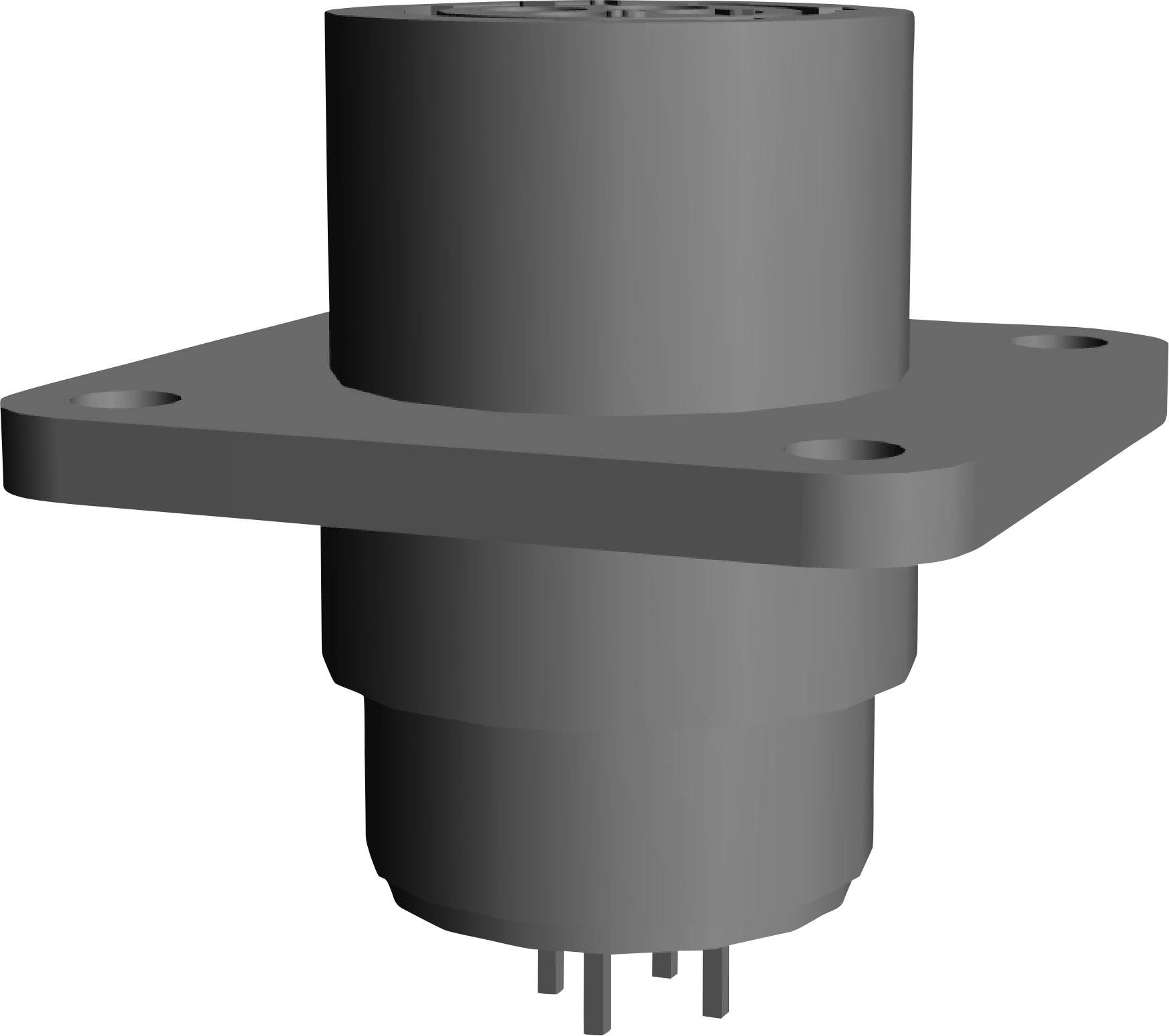 TE Connectivity 208283-4 Rundstecker Flanschstecker Gesamtpolzahl: 4 Serie (Rundsteckverbinder): CPC 1St.
