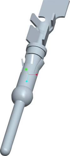 TE Connectivity 66099-1 Rundstecker Einzelkontakt Stiftkontakt Gesamtpolzahl: 1 Serie (Rundsteckver